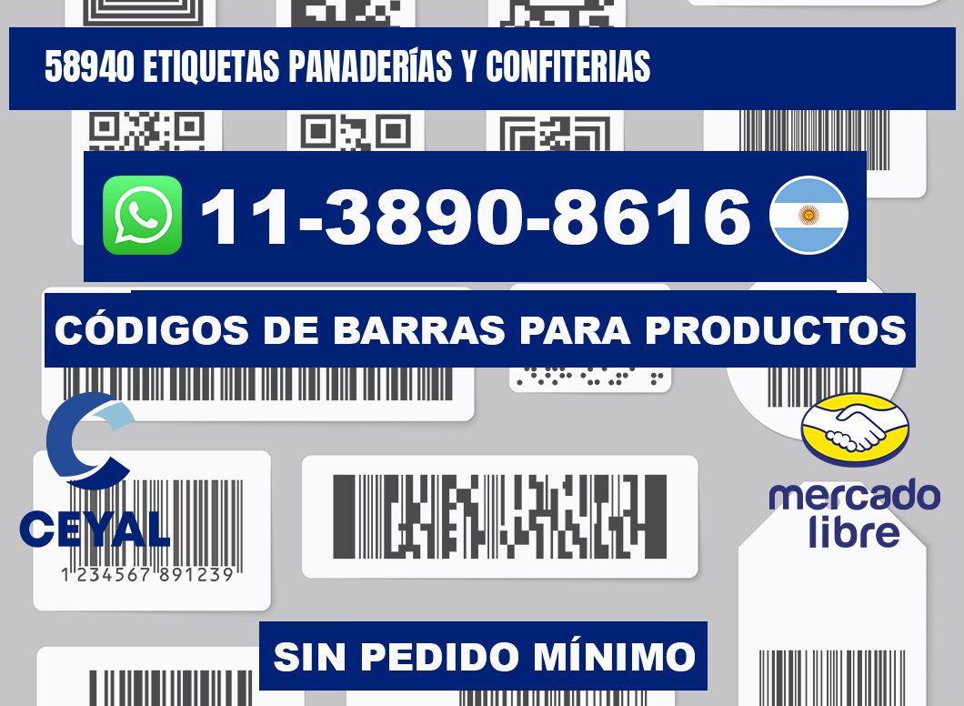 58940 etiquetas panaderías y confiterias