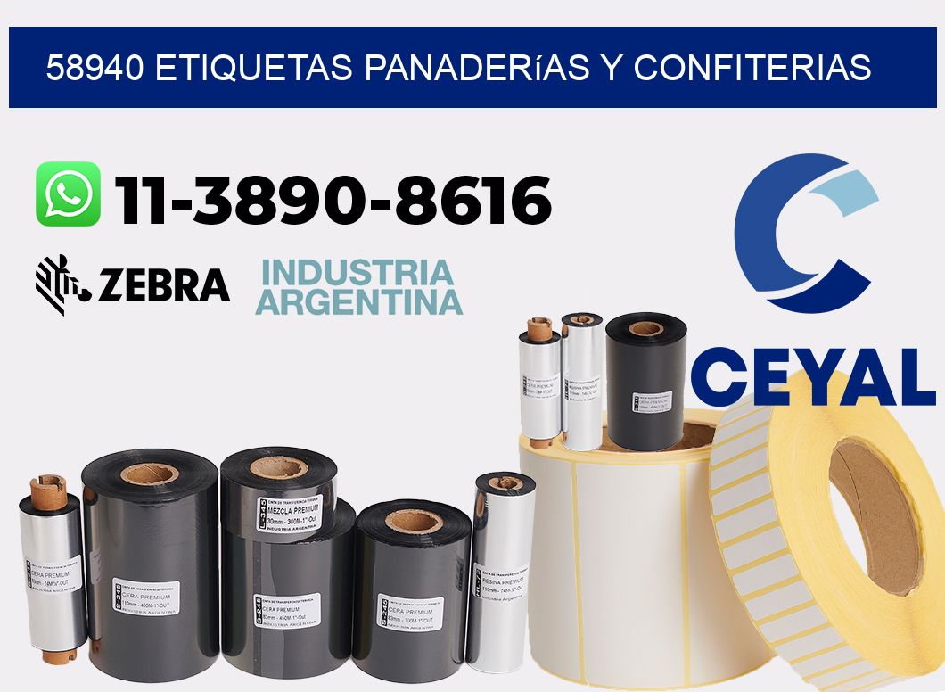 58940 etiquetas panaderías y confiterias