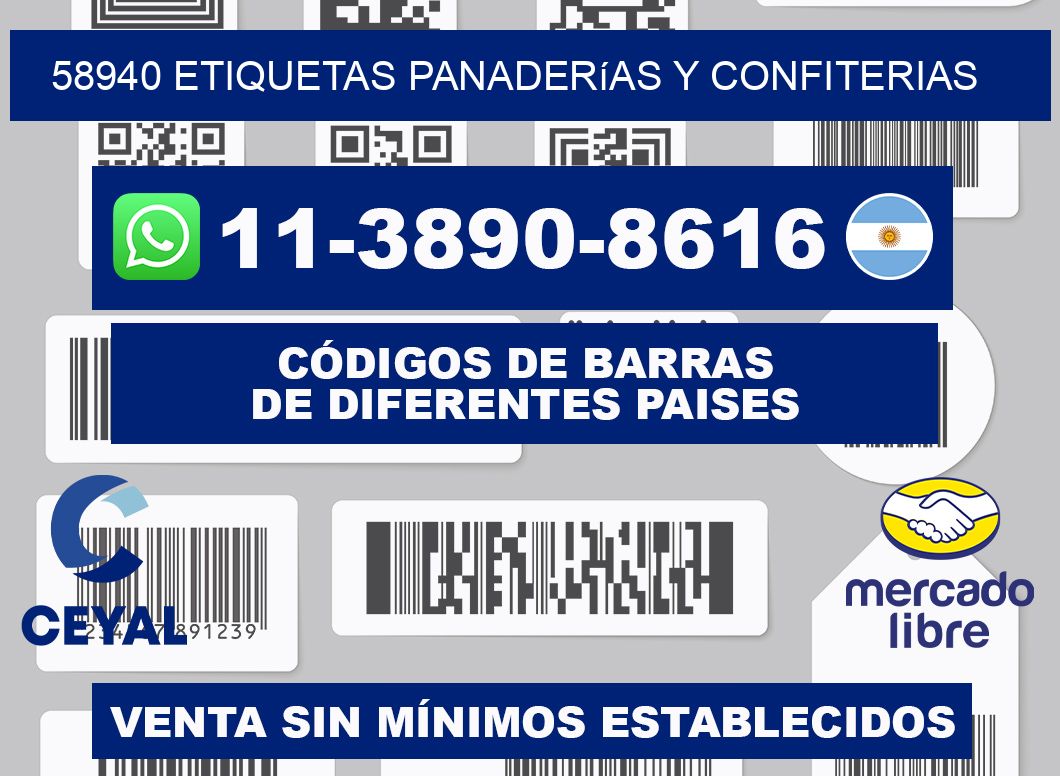 58940 etiquetas panaderías y confiterias