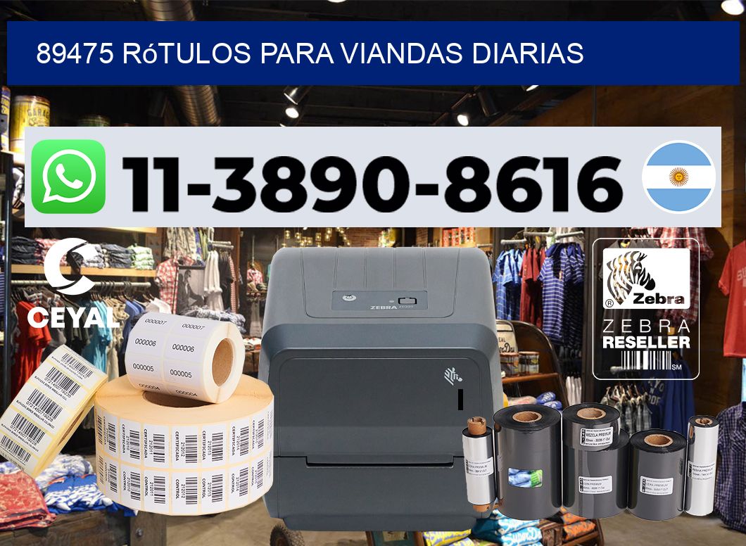 89475 rótulos para viandas diarias