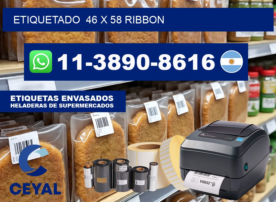 Etiquetado  46 x 58 ribbon