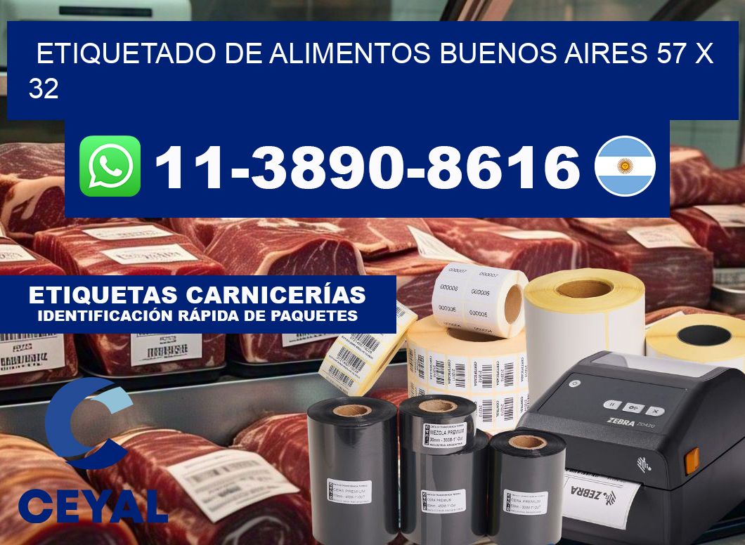 Etiquetado de alimentos buenos aires 57 x 32