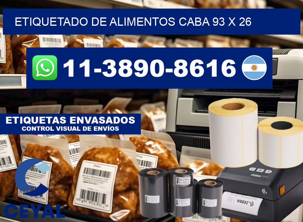 Etiquetado de alimentos caba 93 x 26