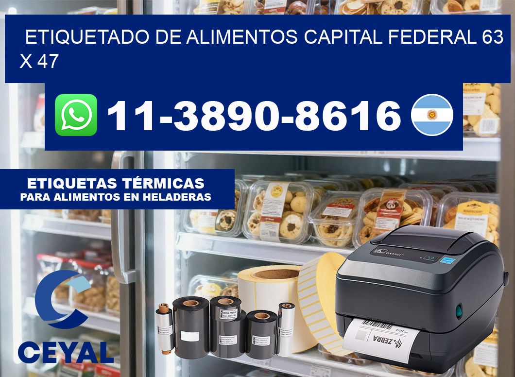 Etiquetado de alimentos capital federal 63 x 47