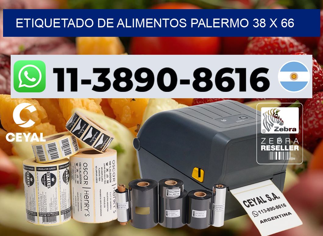 Etiquetado de alimentos palermo 38 x 66