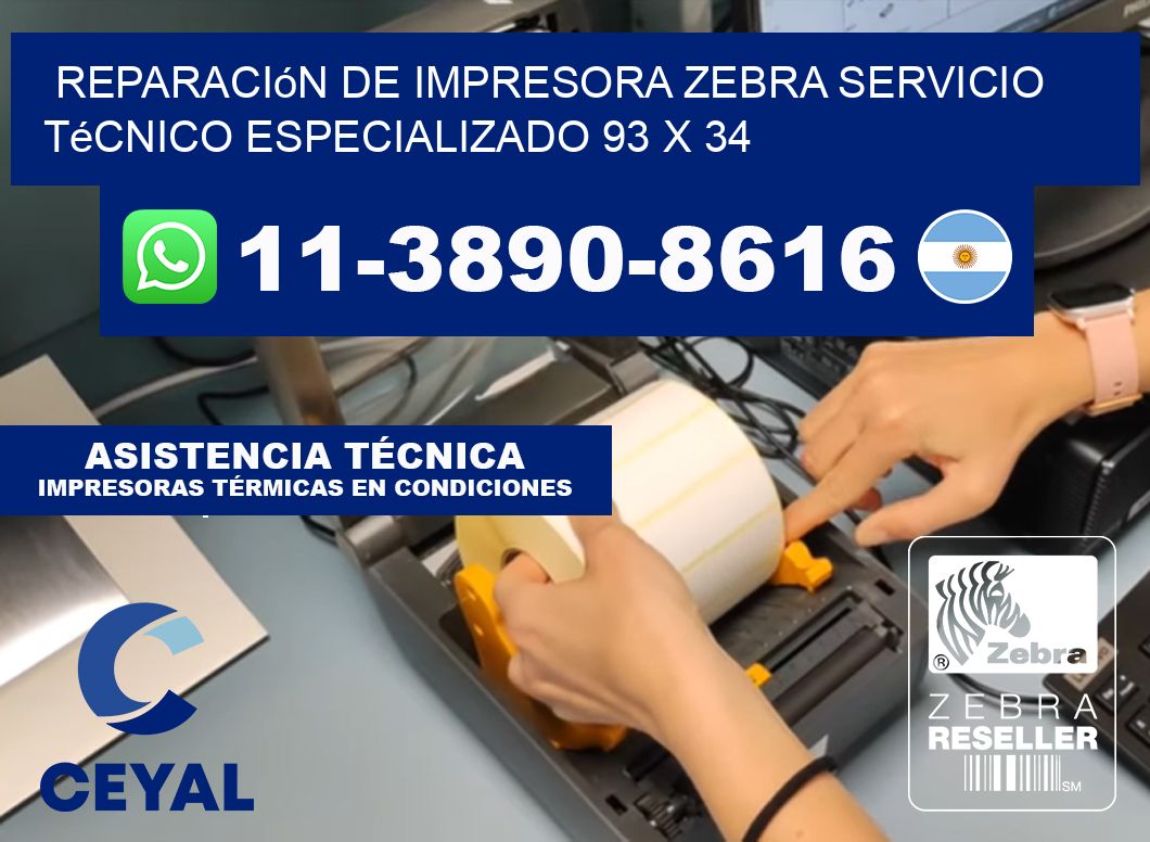Reparación de Impresora Zebra Servicio Técnico Especializado 93 x 34