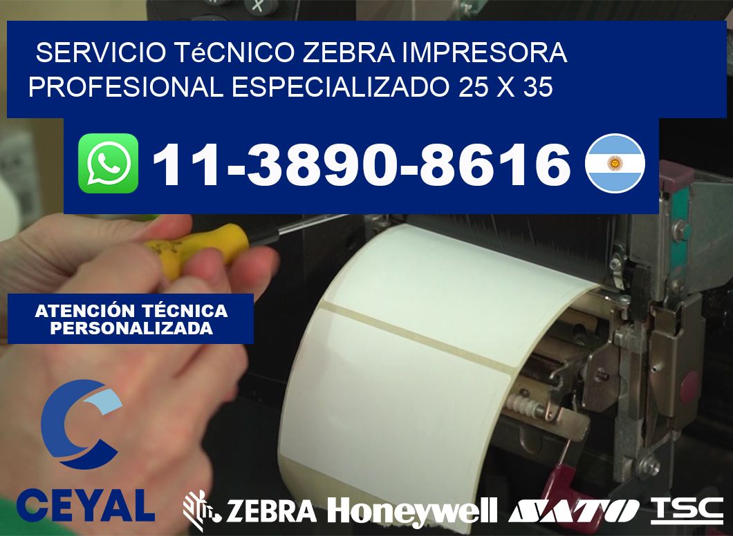 Servicio Técnico Zebra Impresora Profesional Especializado 25 x 35