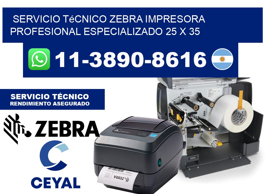 Servicio Técnico Zebra Impresora Profesional Especializado 25 x 35