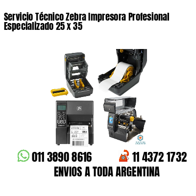 Servicio Técnico Zebra Impresora Profesional Especializado 25 x 35