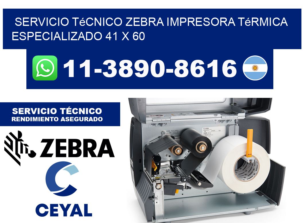 Servicio Técnico Zebra Impresora Térmica Especializado 41 x 60