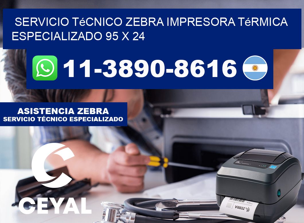 Servicio Técnico Zebra Impresora Térmica Especializado 95 x 24