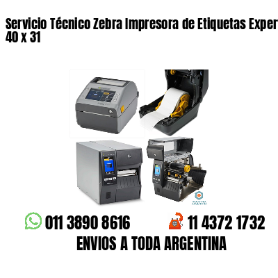 Servicio Técnico Zebra Impresora de Etiquetas Experto 40 x 31
