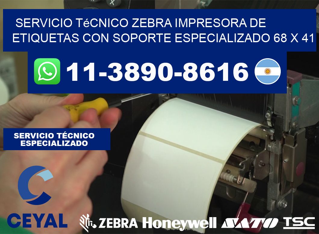 Servicio Técnico Zebra Impresora de Etiquetas con Soporte Especializado 68 x 41