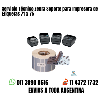 Servicio Técnico Zebra Soporte para Impresora de Etiquetas 71 x 75