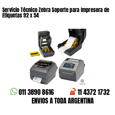 Servicio Técnico Zebra Soporte para Impresora de Etiquetas 92 x 54