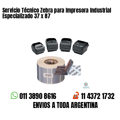 Servicio Técnico Zebra para Impresora Industrial Especializado 37 x 87