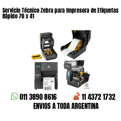 Servicio Técnico Zebra para Impresora de Etiquetas Rápido 70 x 41