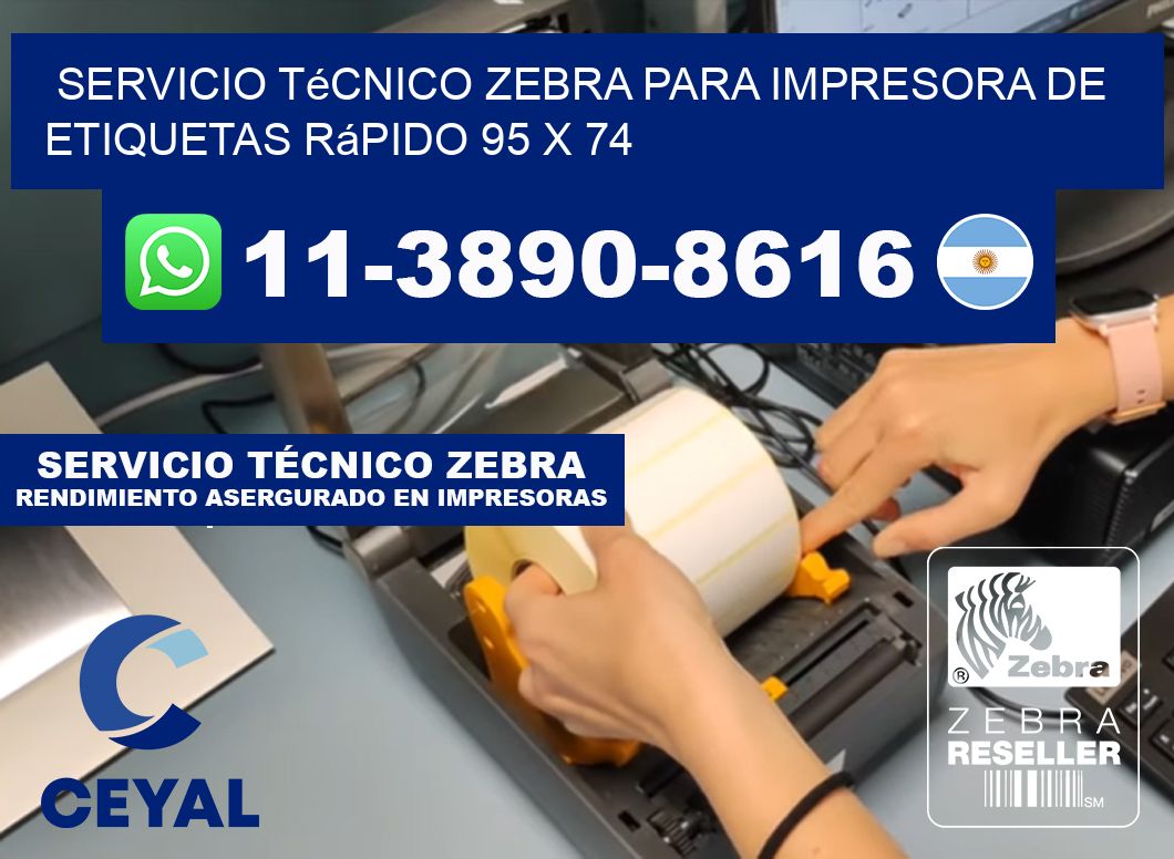 Servicio Técnico Zebra para Impresora de Etiquetas Rápido 95 x 74
