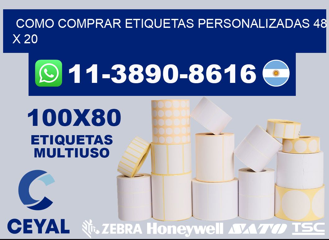 como comprar etiquetas personalizadas 48 x 20