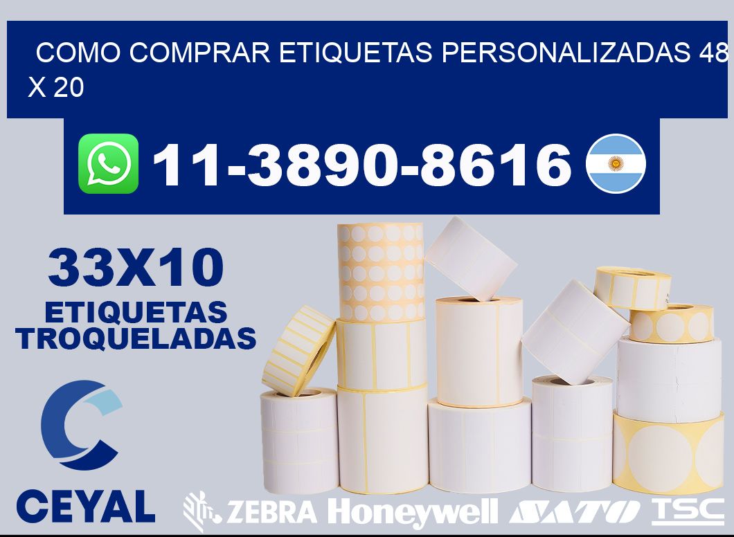 como comprar etiquetas personalizadas 48 x 20