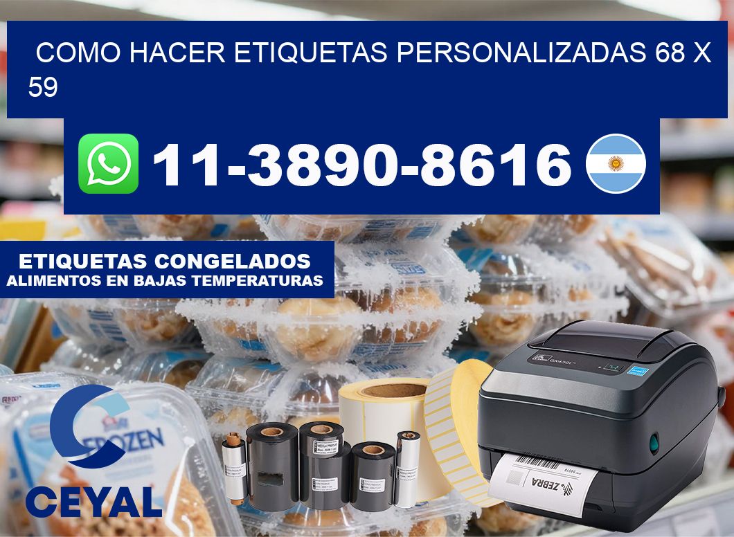 como hacer etiquetas personalizadas 68 x 59