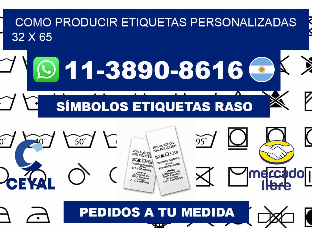 como producir etiquetas personalizadas 32 x 65