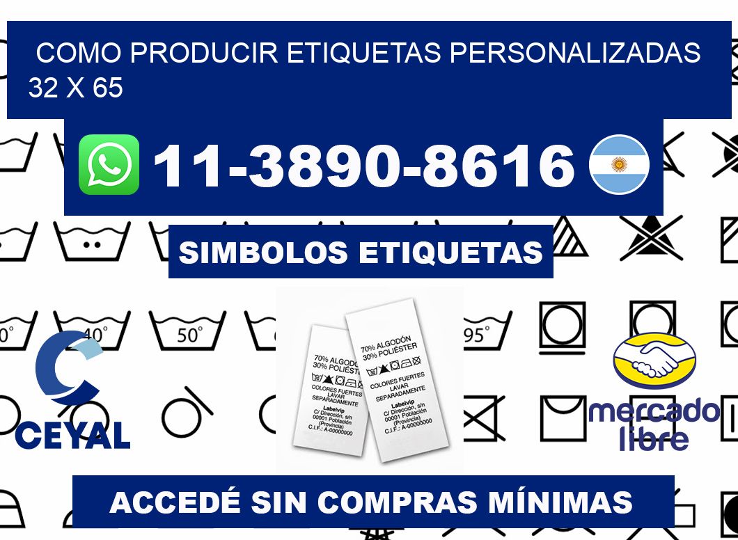 como producir etiquetas personalizadas 32 x 65