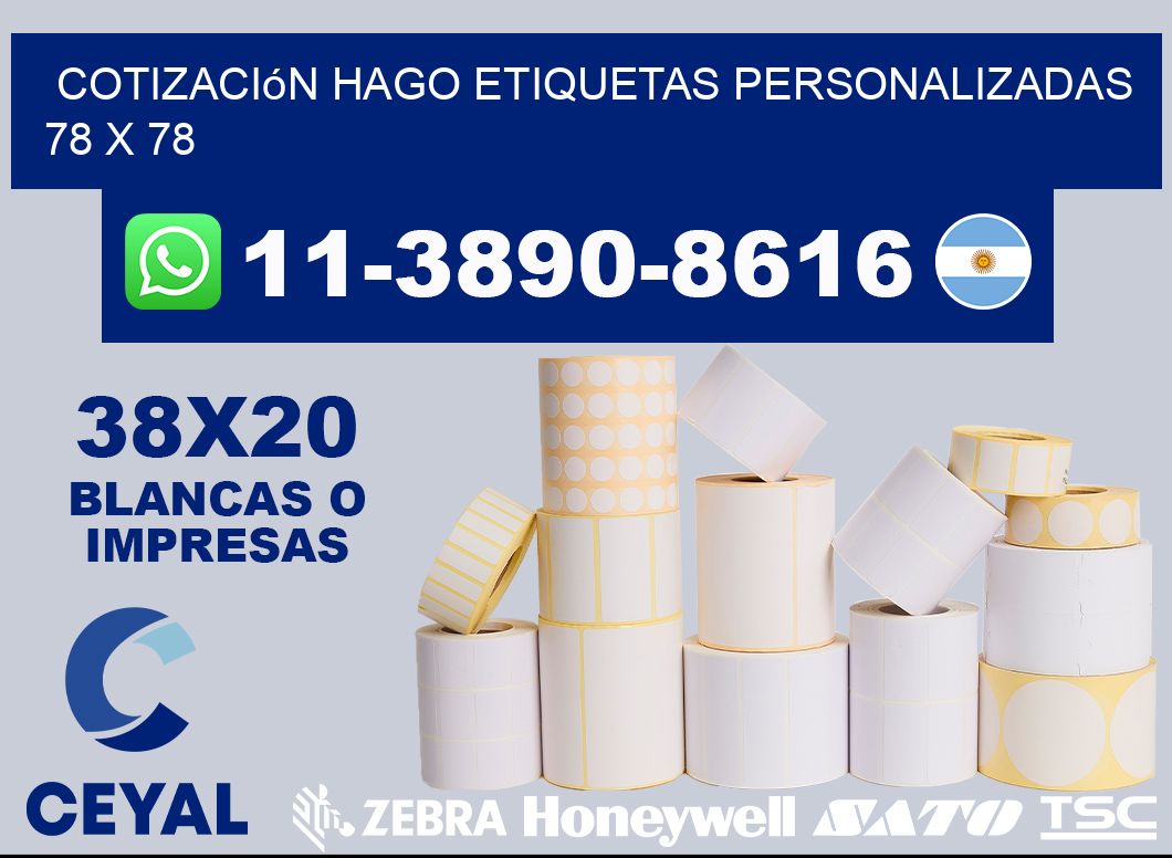 cotización hago etiquetas personalizadas 78 x 78