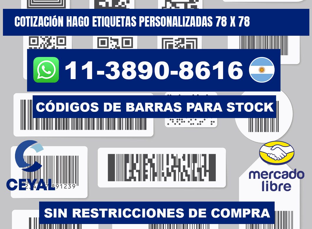 cotización hago etiquetas personalizadas 78 x 78