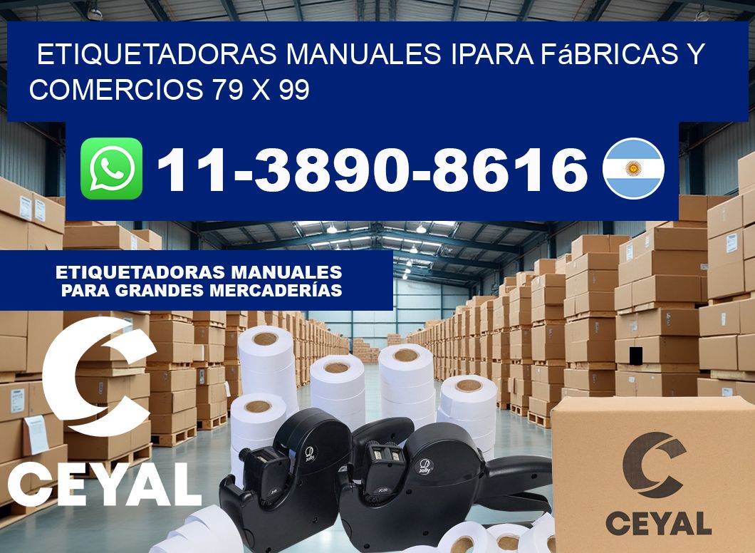 etiquetadoras manuales ipara fábricas y comercios 79 x 99