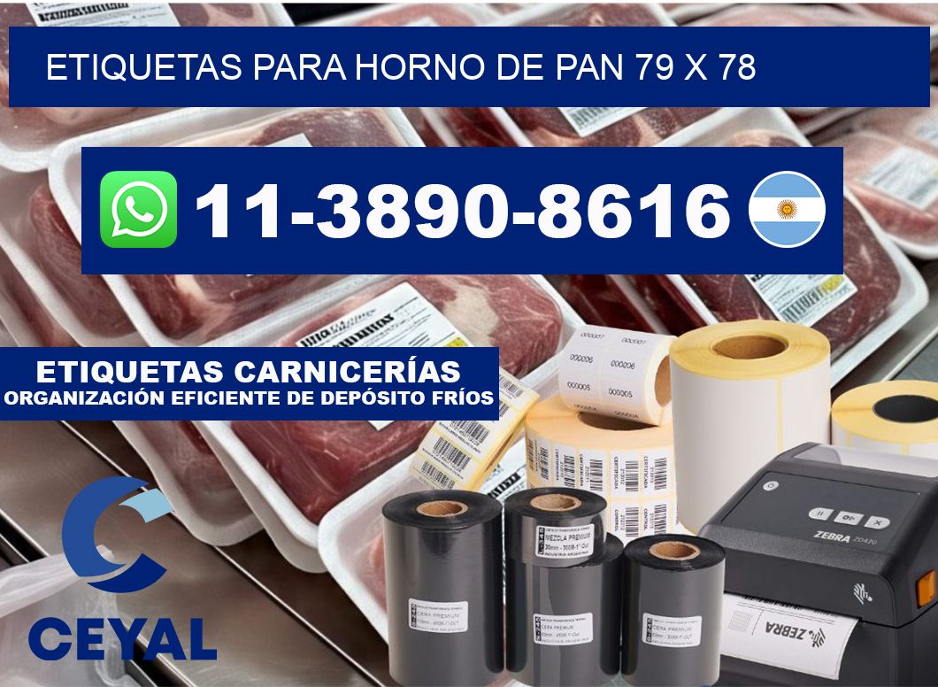 etiquetas para horno de pan 79 x 78