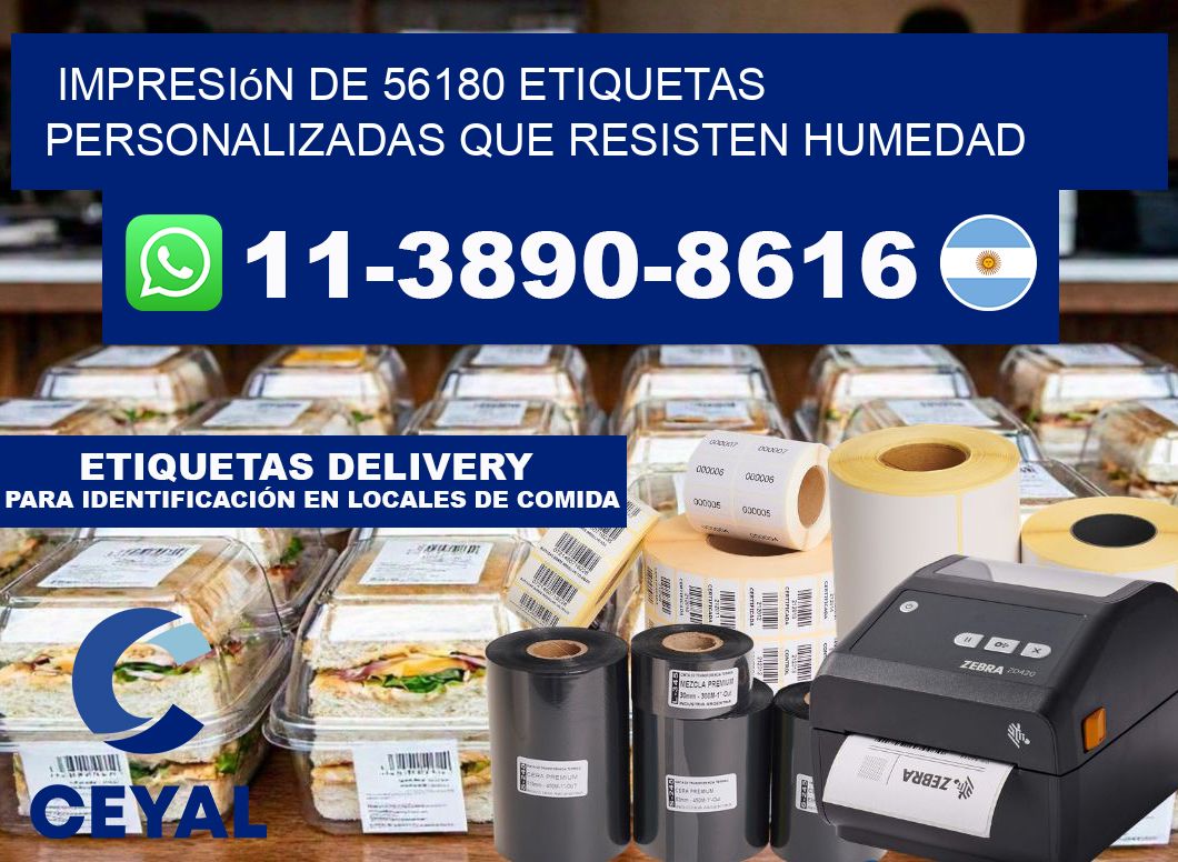 impresión de 56180 etiquetas personalizadas que resisten humedad