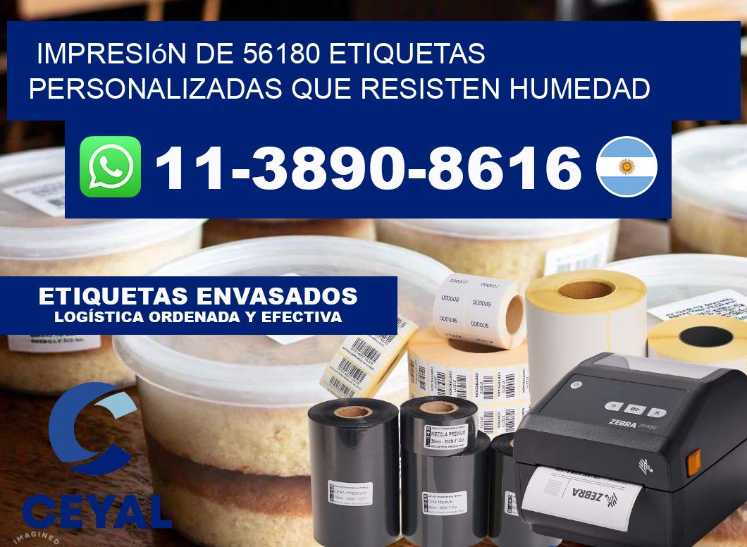 impresión de 56180 etiquetas personalizadas que resisten humedad