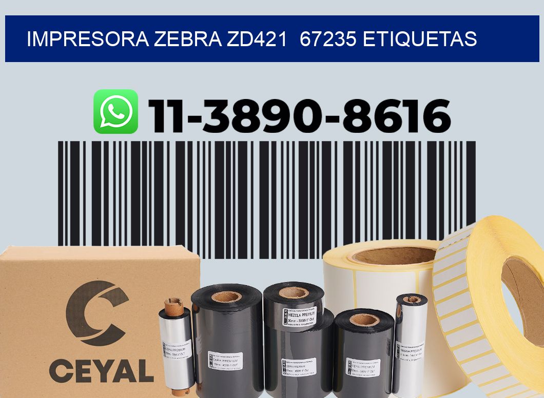 impresora zebra zd421  67235 etiquetas
