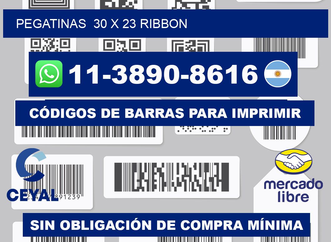 pegatinas  30 x 23 ribbon