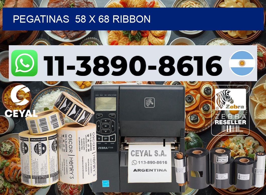 pegatinas 58 x 68 ribbon