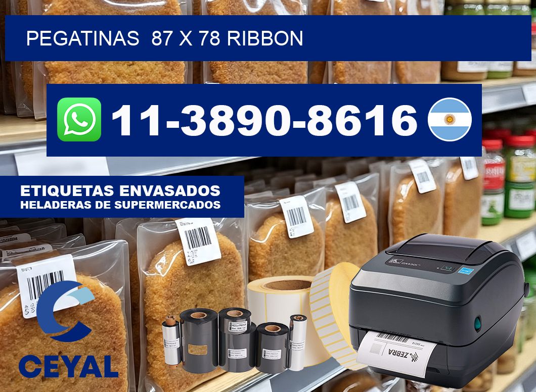 pegatinas  87 x 78 ribbon