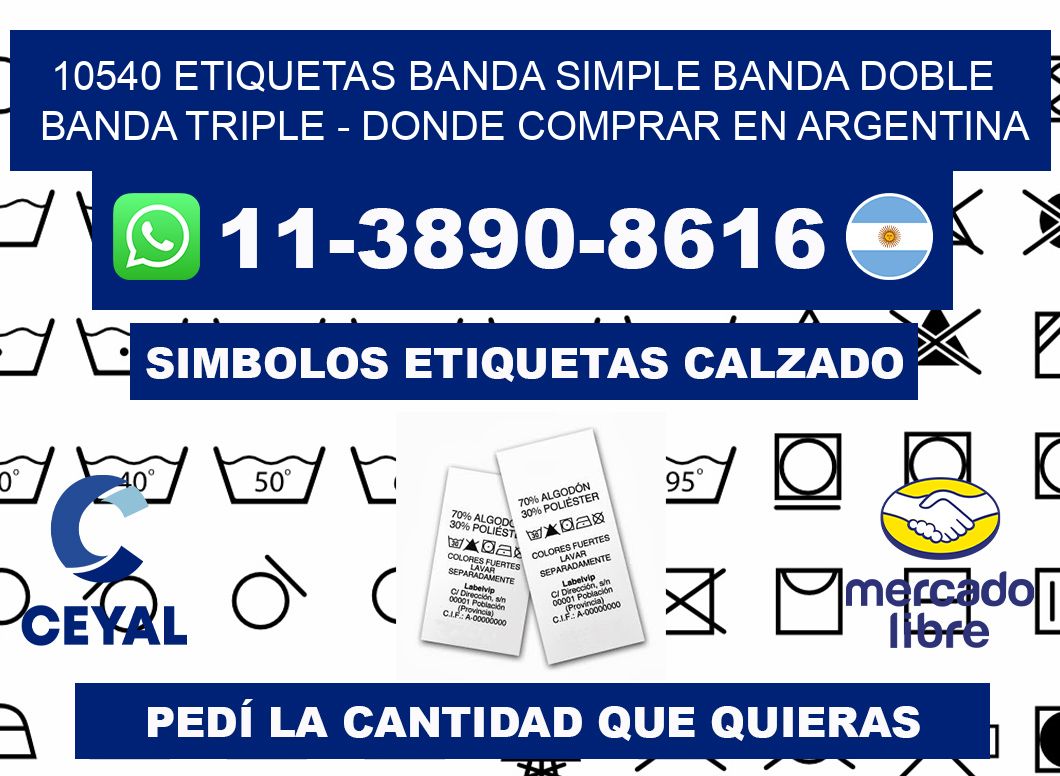 10540 etiquetas banda simple banda doble banda triple - Donde Comprar en Argentina