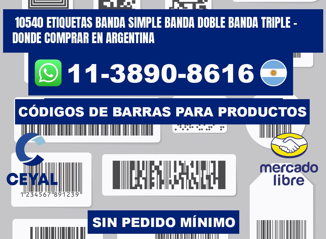 10540 etiquetas banda simple banda doble banda triple - Donde Comprar en Argentina
