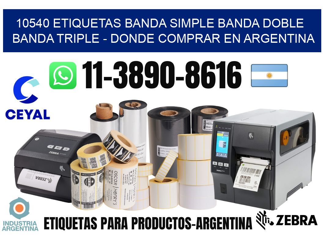 10540 etiquetas banda simple banda doble banda triple - Donde Comprar en Argentina