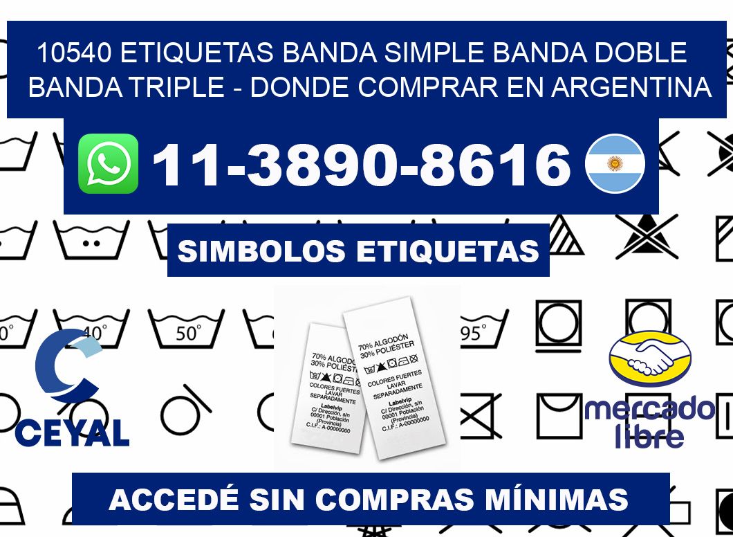 10540 etiquetas banda simple banda doble banda triple - Donde Comprar en Argentina