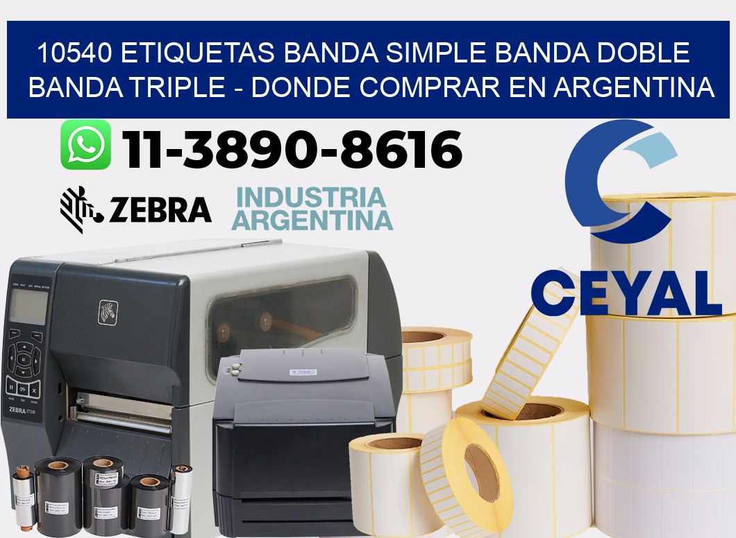 10540 etiquetas banda simple banda doble banda triple - Donde Comprar en Argentina