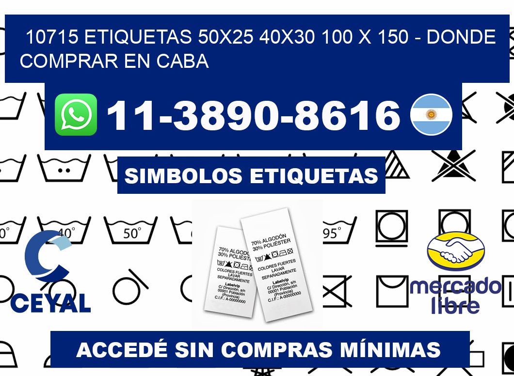 10715 etiquetas 50x25 40x30 100 x 150 - Donde Comprar en Caba