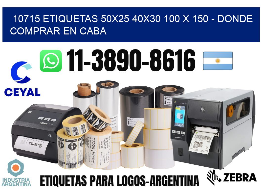 10715 etiquetas 50x25 40x30 100 x 150 - Donde Comprar en Caba