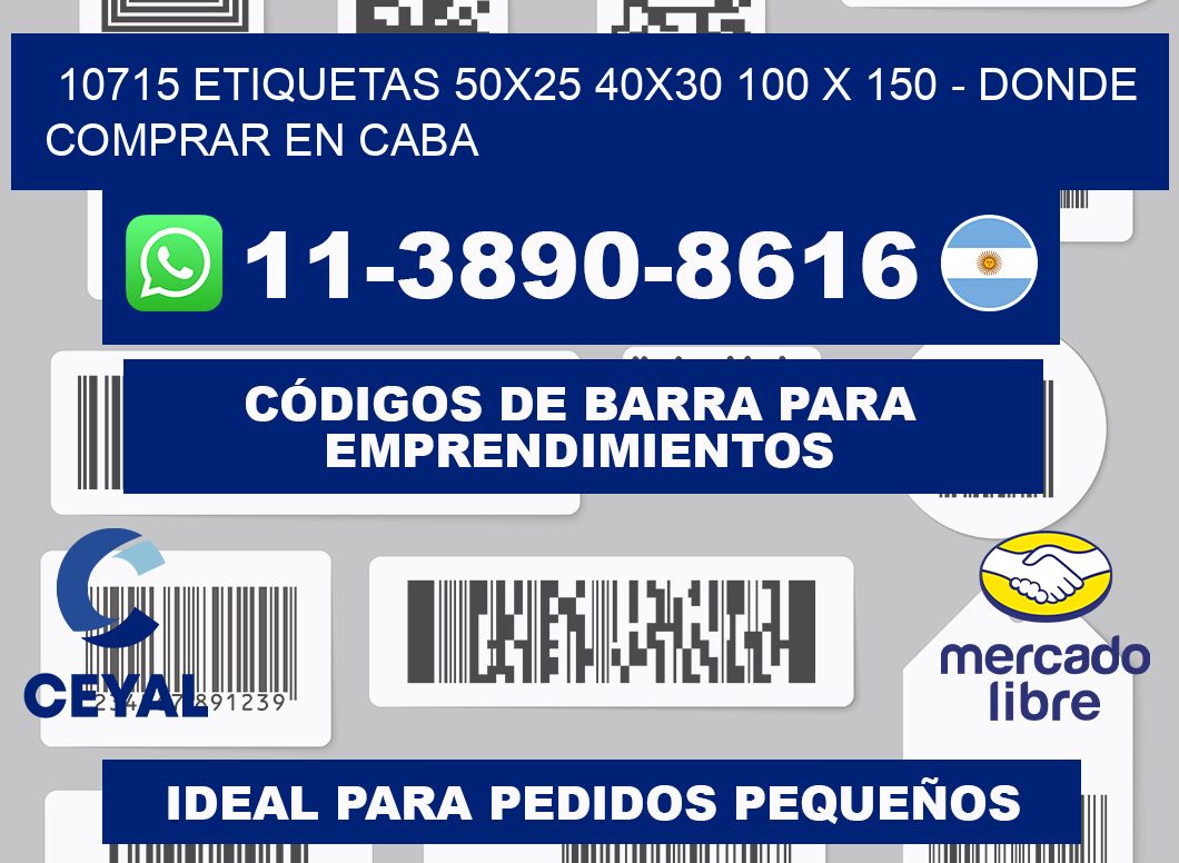 10715 etiquetas 50x25 40x30 100 x 150 - Donde Comprar en Caba