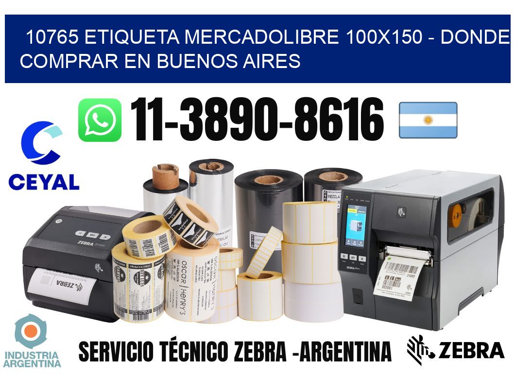 10765 etiqueta MercadoLibre 100x150 - Donde Comprar en Buenos Aires