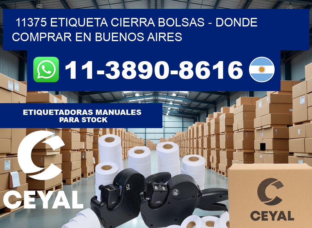 11375 etiqueta Cierra Bolsas – Donde Comprar en Buenos Aires