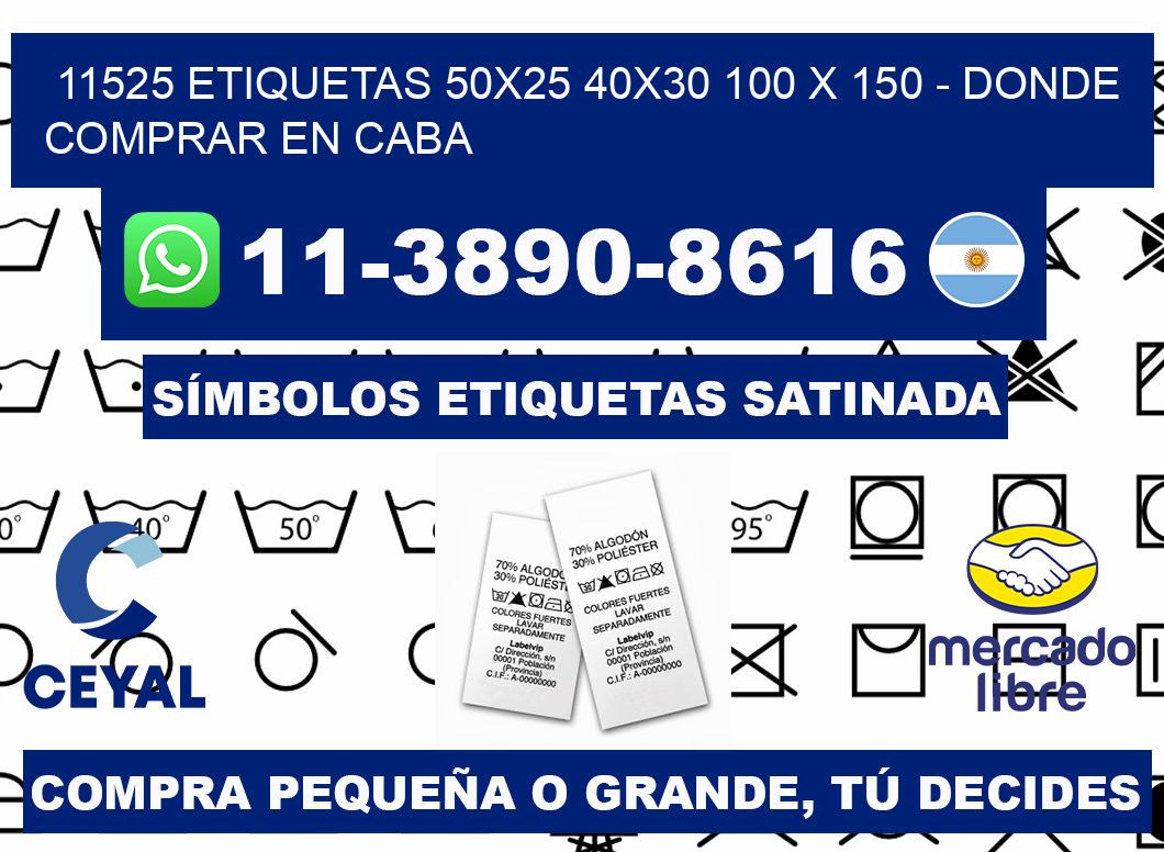 11525 etiquetas 50x25 40x30 100 x 150 - Donde Comprar en Caba