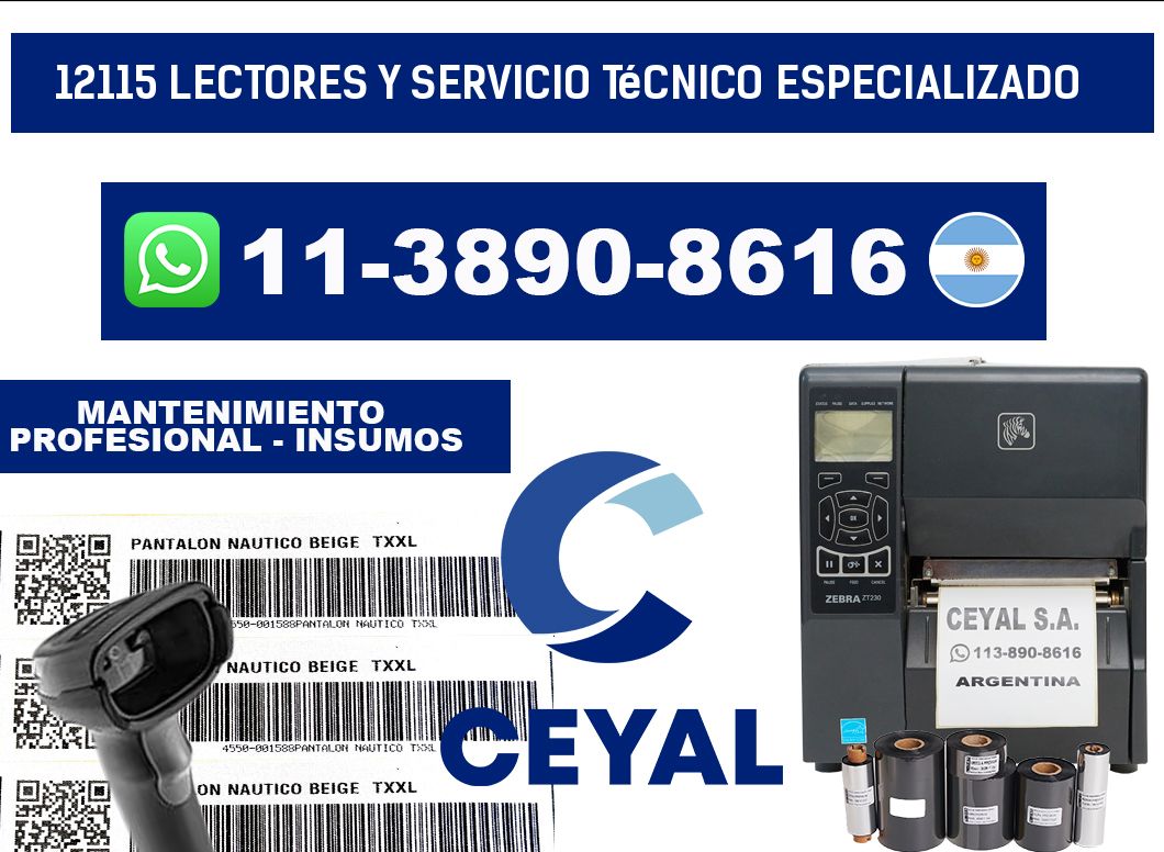 12115 Lectores y Servicio Técnico Especializado