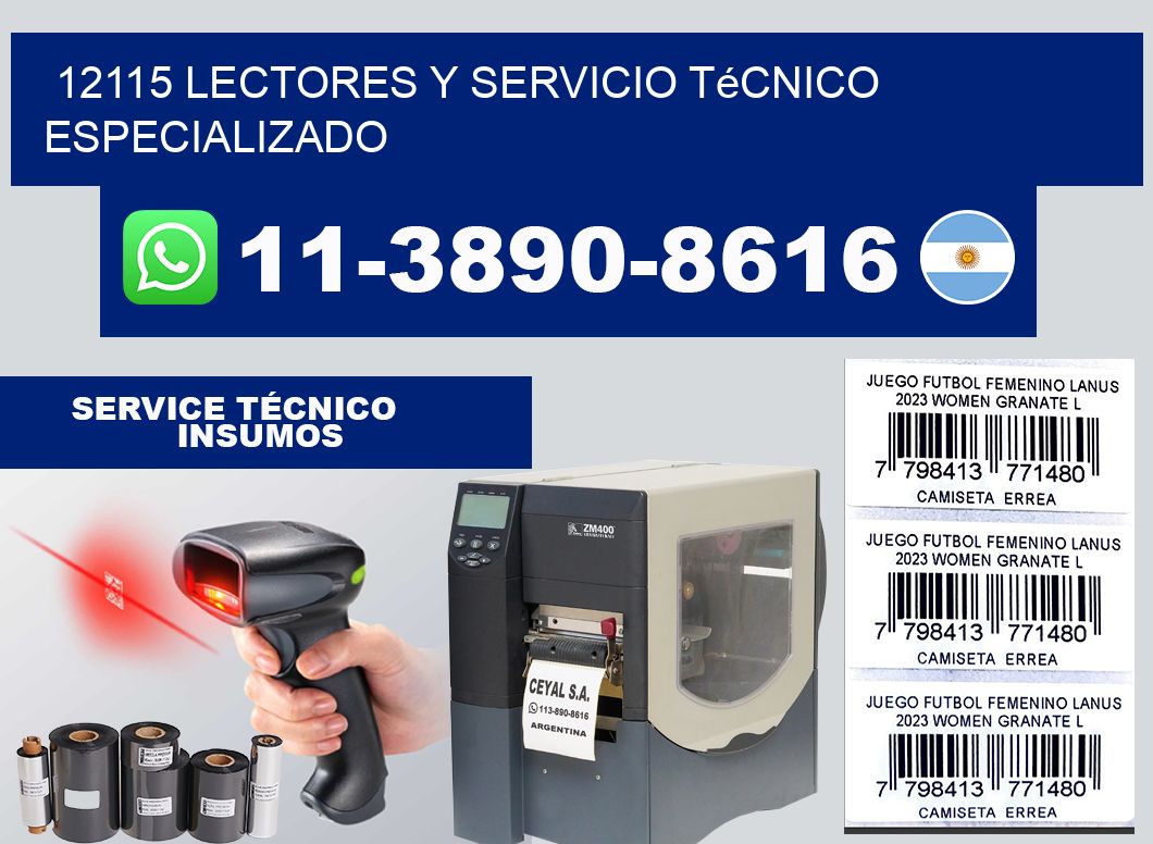 12115 Lectores y Servicio Técnico Especializado
